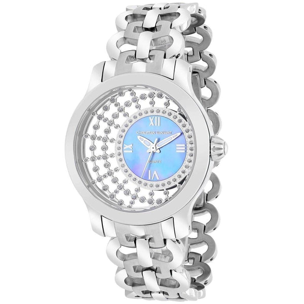 Christian Van Sant Women's CV4412 Delicate Crystal Stainless Steel Watch