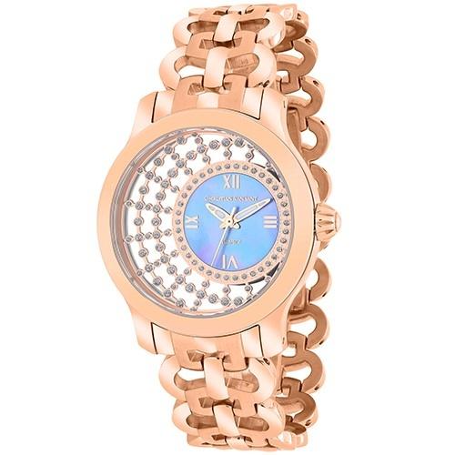 Christian Van Sant Women's CV4415 Delicate Crystal Rose-Tone Stainless Steel Watch