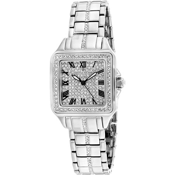 Christian Van Sant Women's CV4620 Splendeur Crystal Stainless Steel with Sets of Crystal Watch