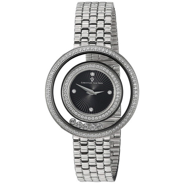 Christian Van Sant Women's CV4830 Gracieuse Crystal Stainless Steel Watch