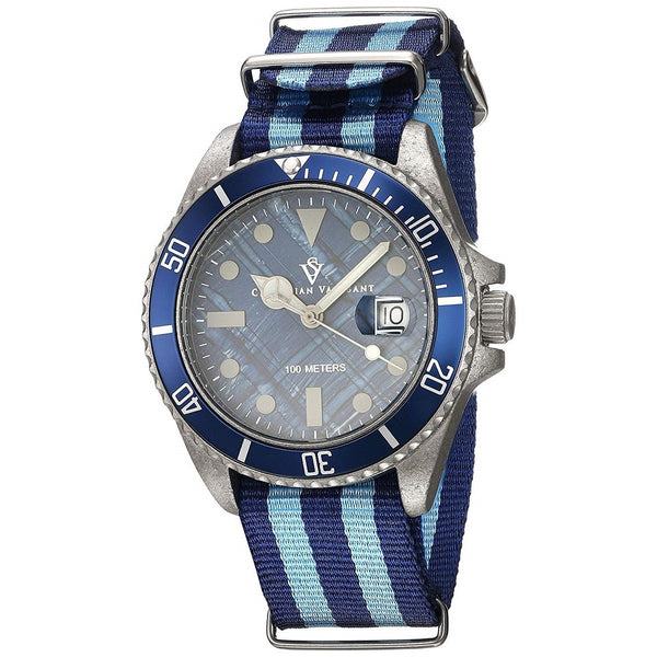 Christian Van Sant Men's CV5103NBL Montego Vintage Two-Tone Nylon Watch