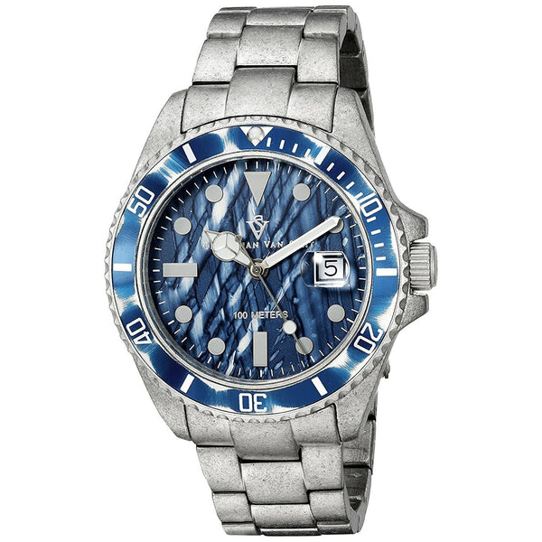 Christian Van Sant Men's CV5103 Montego Vintage Stainless Steel Watch