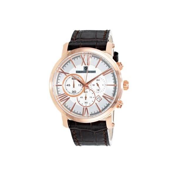 Christian Van Sant Men's CV8322 Mister Chronograph Brown Leather Watch