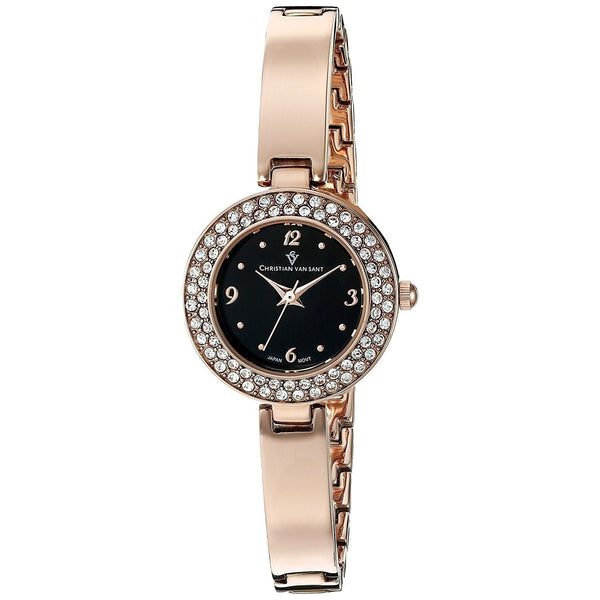Christian Van Sant Women's CV8615 Palisades Dot Rose Gold-Tone Stainless Steel Watch