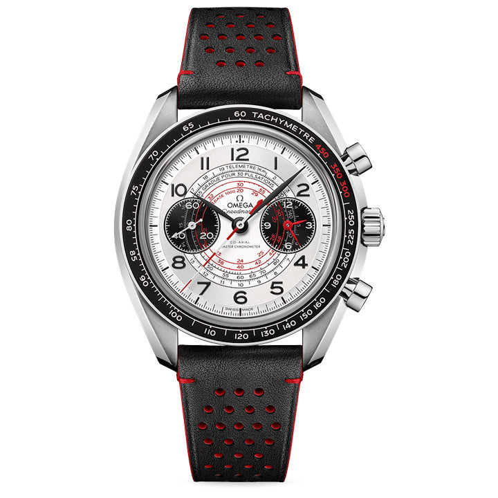 Omega Speedmaster Chronoscope on Perforated Black Leather Strap - 329.32.43.51.02.001