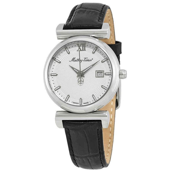 Mathey-Tissot Women's D410ALI Elegance Black Leather Watch