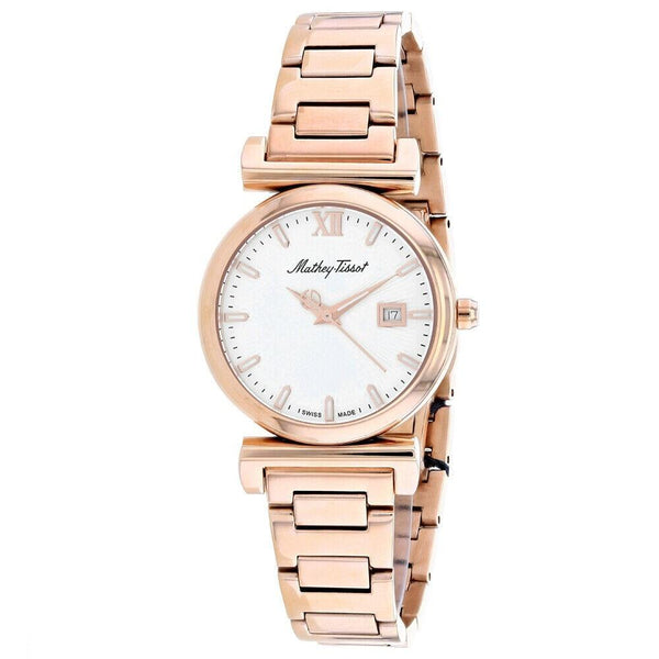 Mathey-Tissot Women's D410PI Elegance Rose Gold-Tone Stainless Steel Watch