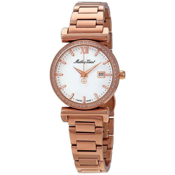 Mathey-Tissot Women's D410PQI Elegance Rose Gold-Tone Stainless Steel Watch