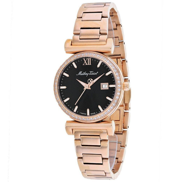 Mathey-Tissot Women's D410PQN Elegance Rose Gold-Tone Stainless Steel Watch