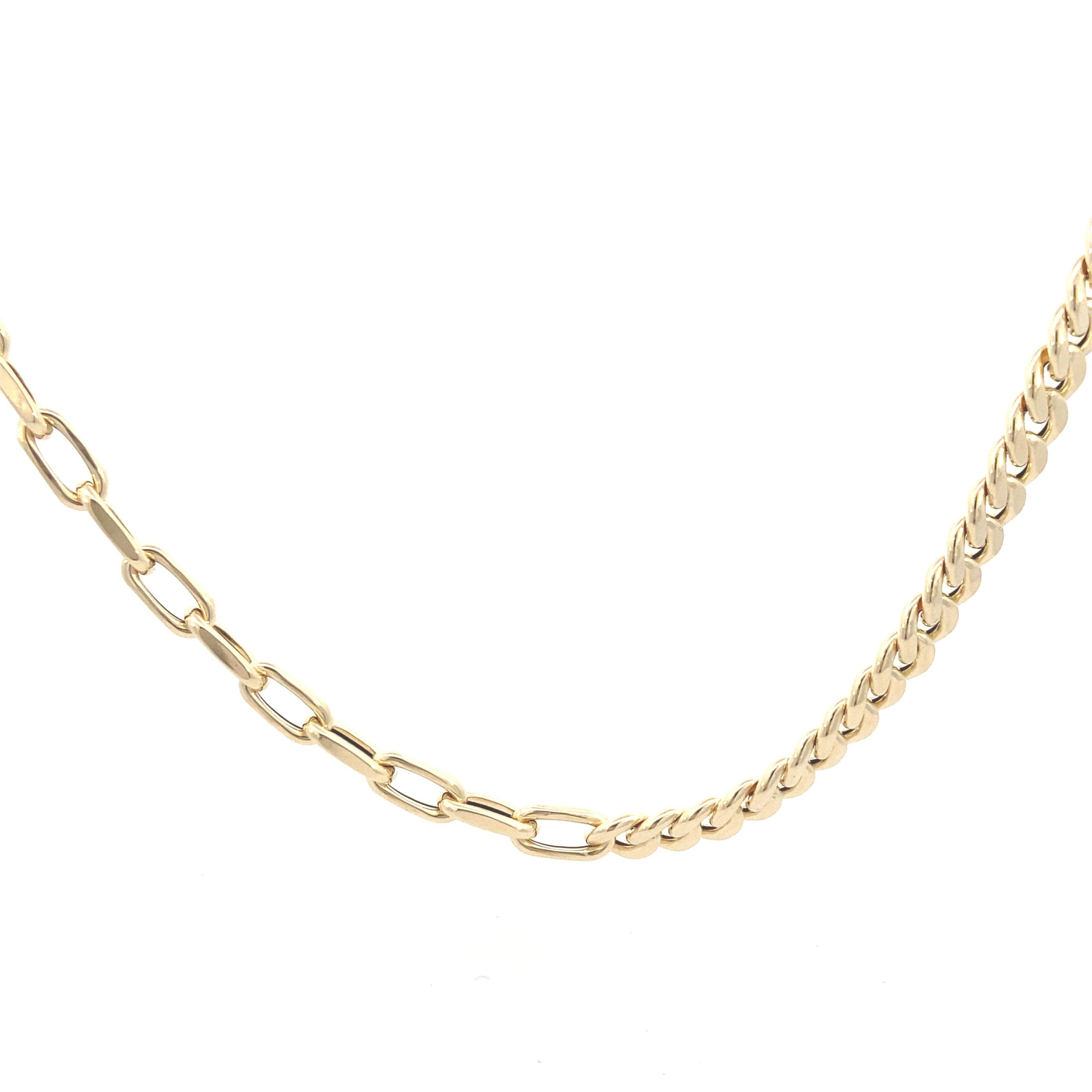 14K Gold Cuban Paper Clip Chain