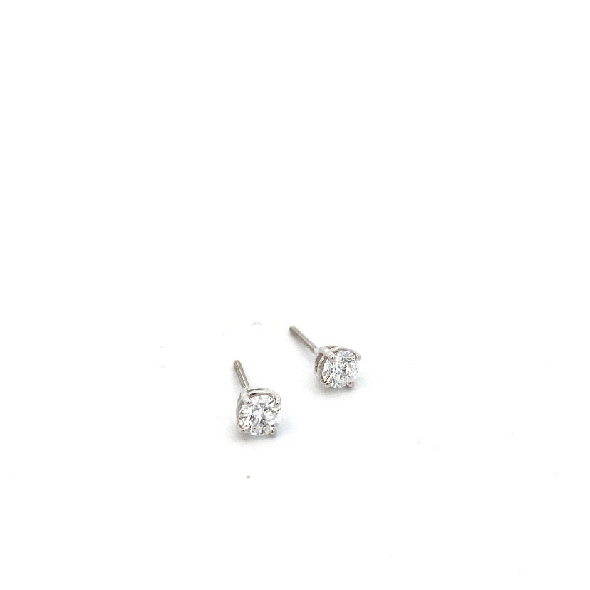 Smiling Rocks Essentials 1.00ct Solitaire Earrings Lab Grown Diamond