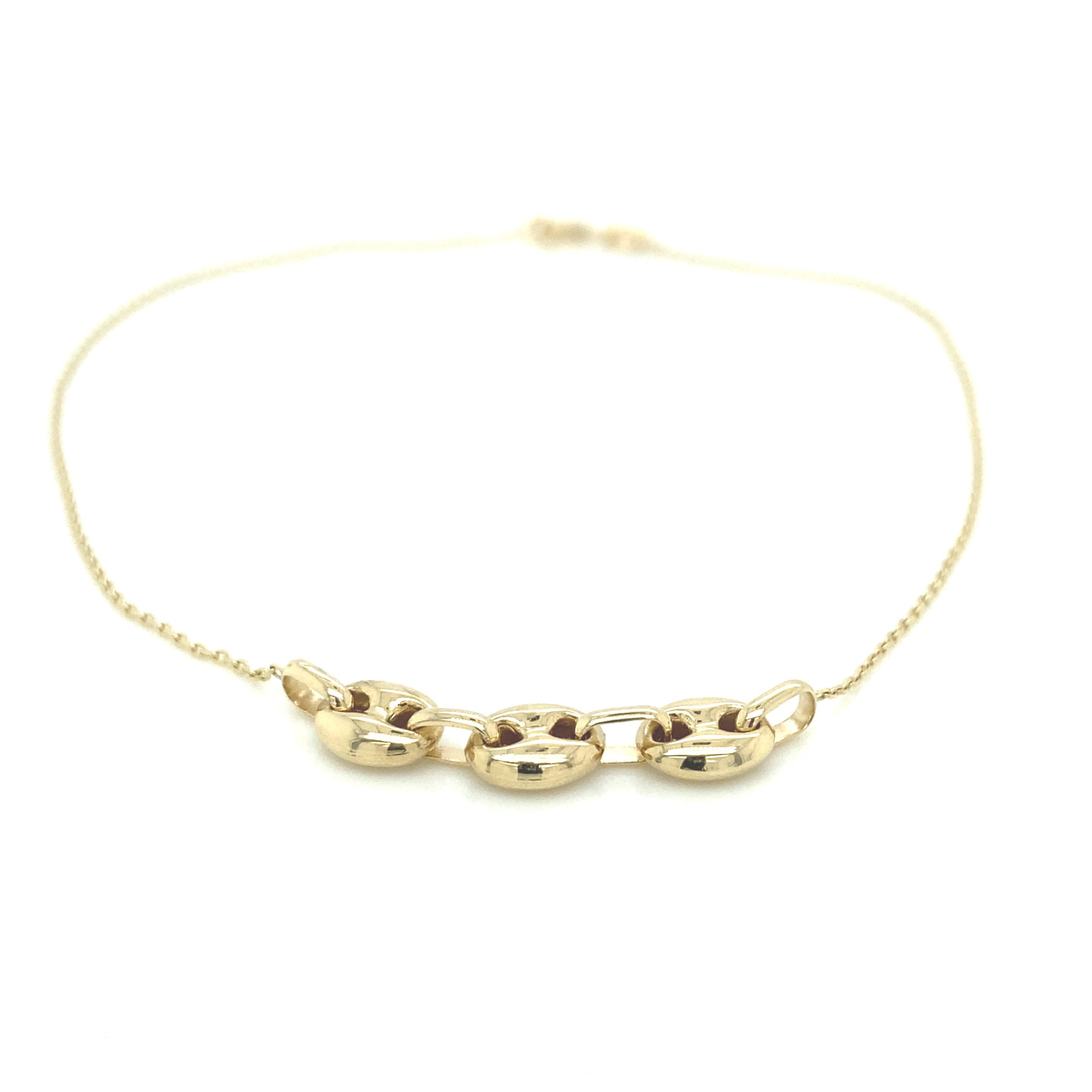 14K PUFF MARINER ANKLET