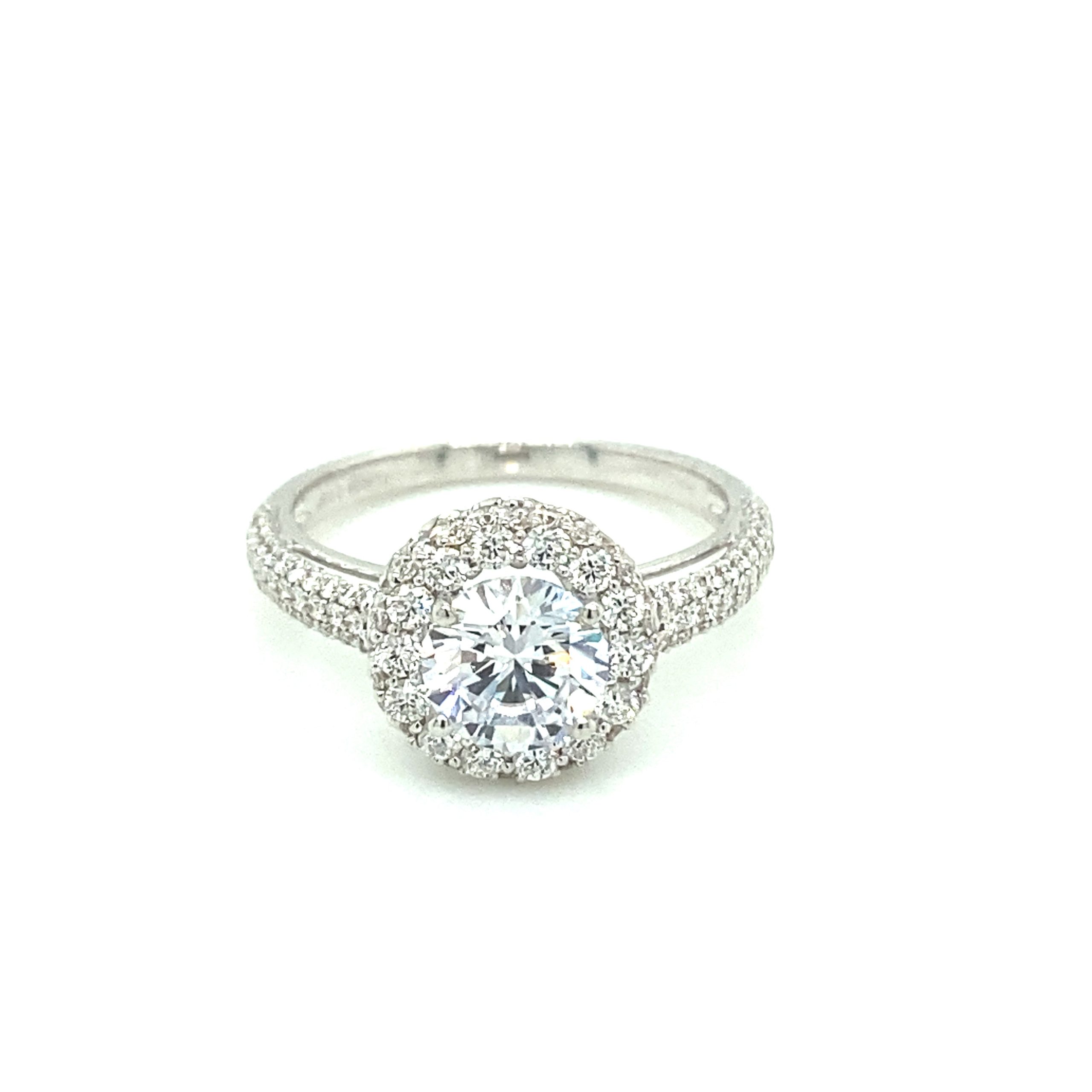 Simon G 18k Diamond Engagement Ring