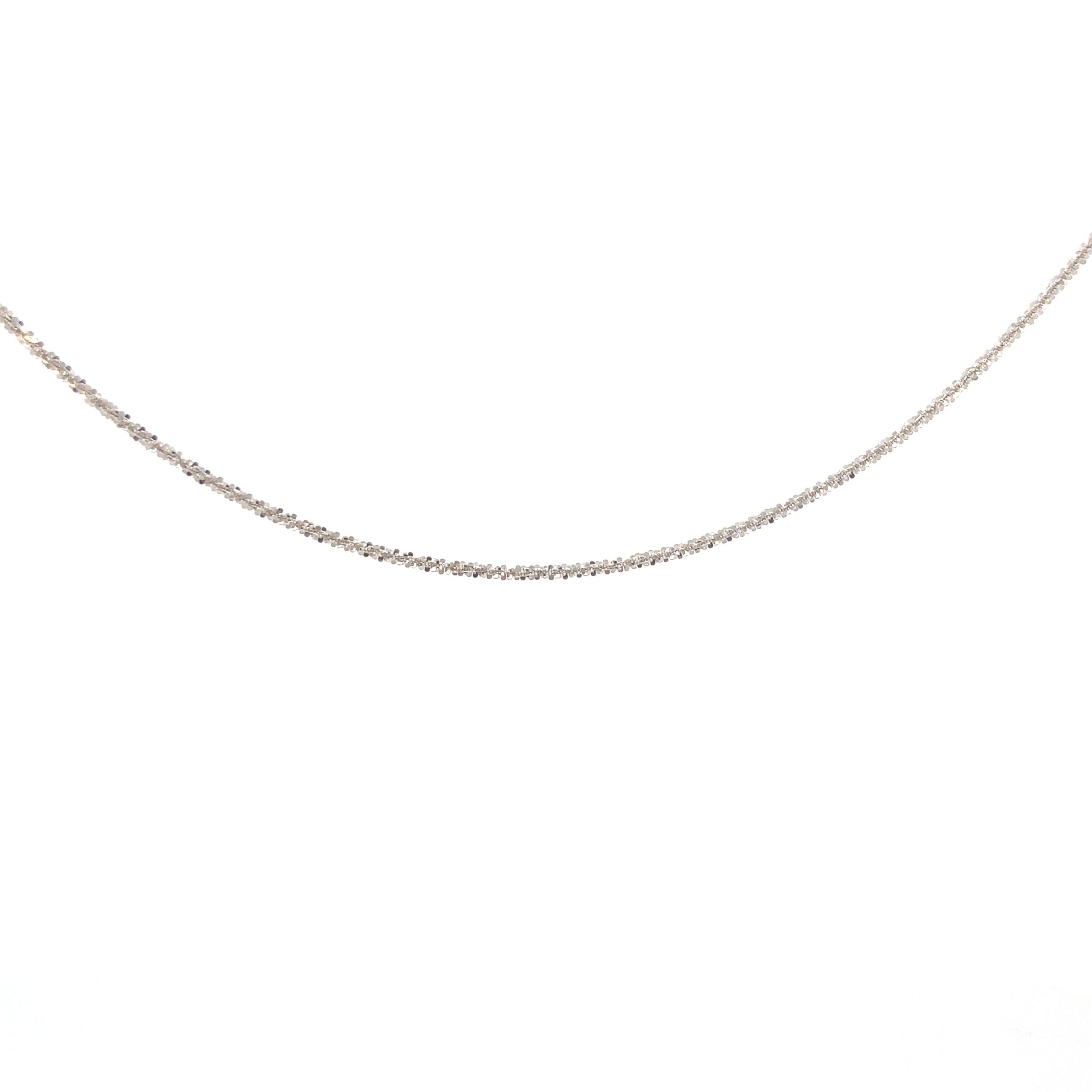 14K White Gold Snake Chain