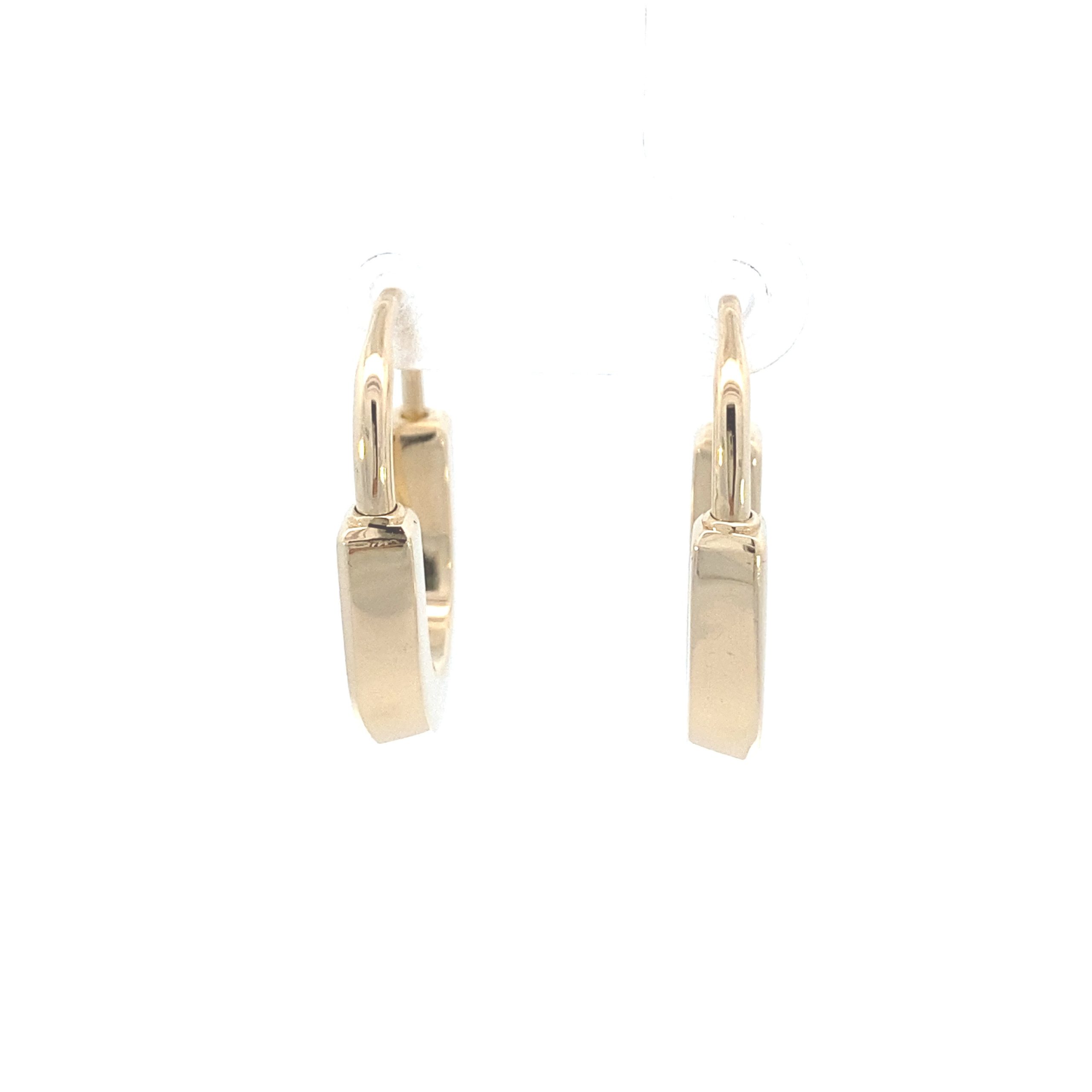 14K Gold PadLock Earring