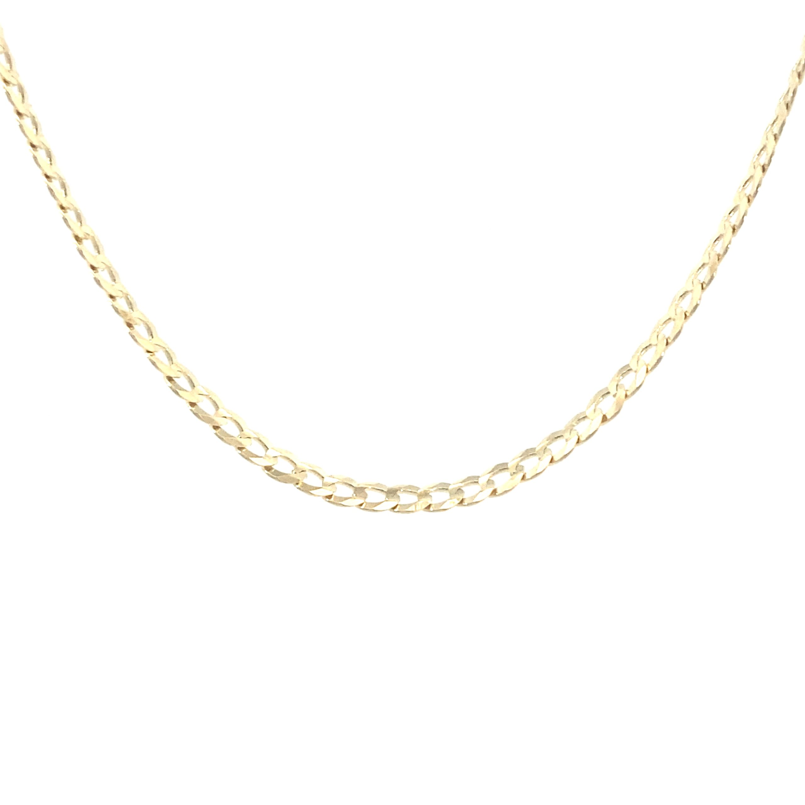14K Gold Flat Cuban Chain