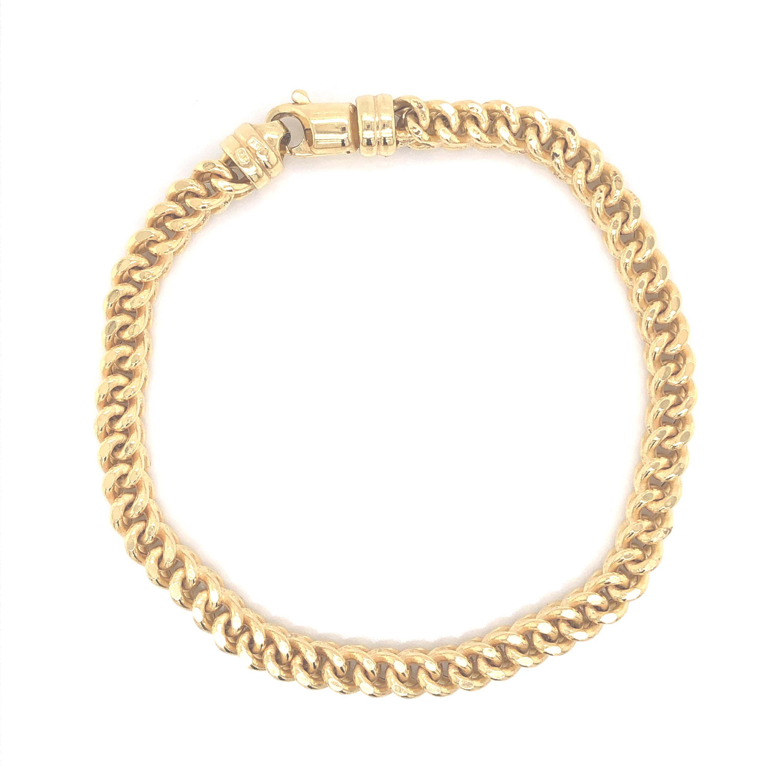 Franco Link 14k Gold Bracelet