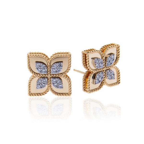 Roberto Coin Princess Flower Earrings
