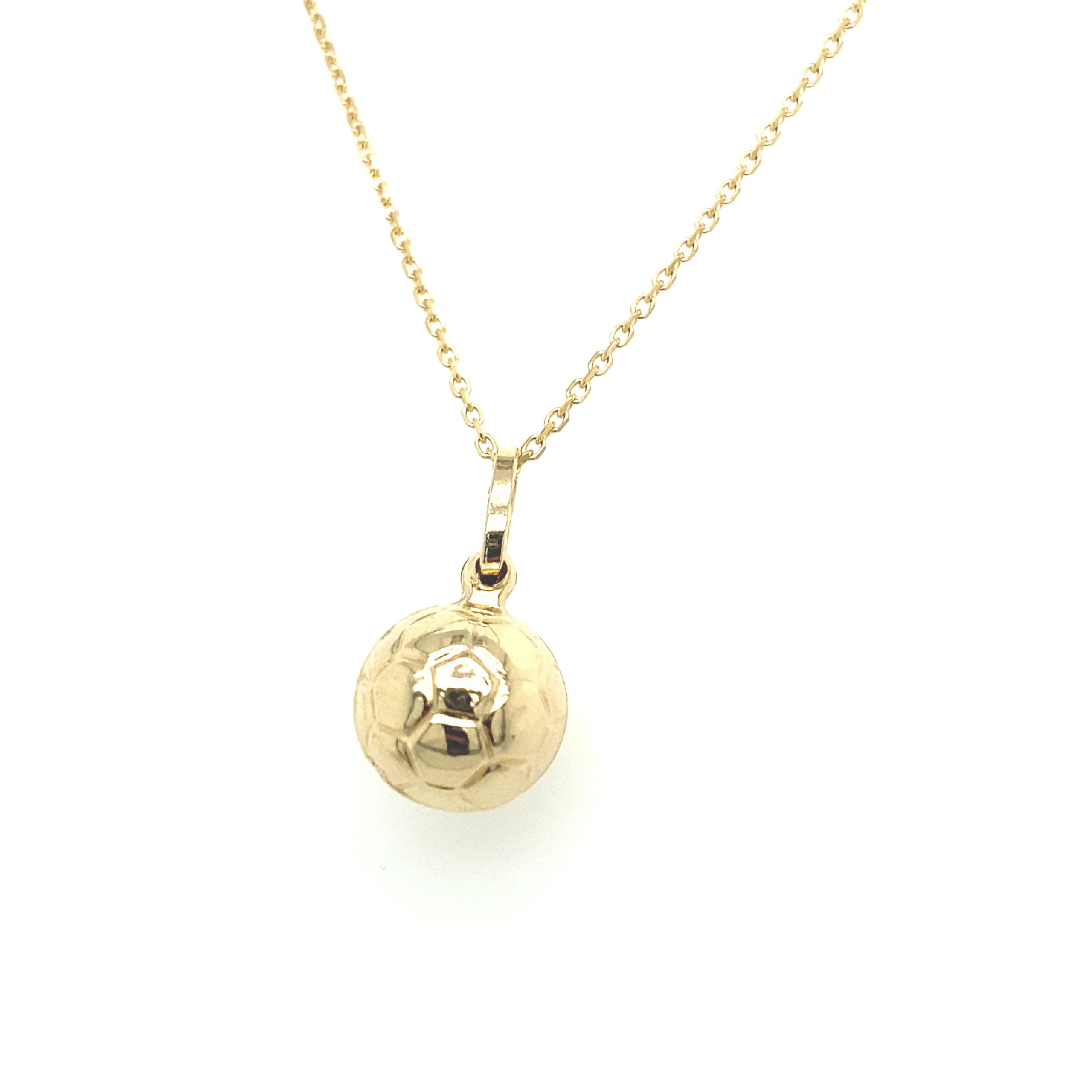 14K Gold Soccer Ball Pendant