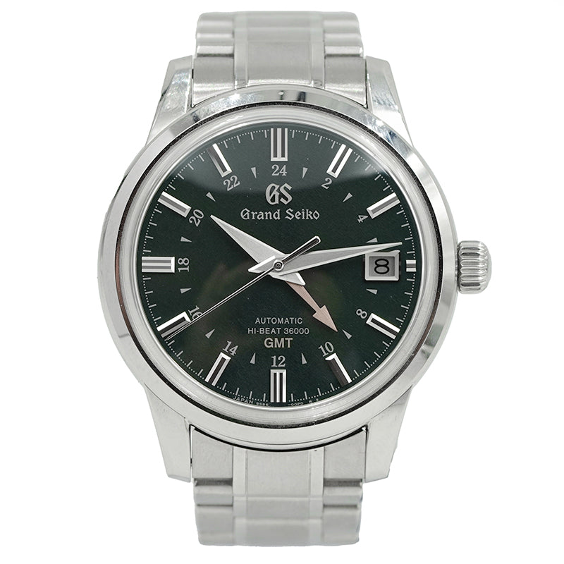 SOLD - 4/17/25 - Grand Seiko SBGJ251 Green Dial Hi-Beat GMT B&P 2021
