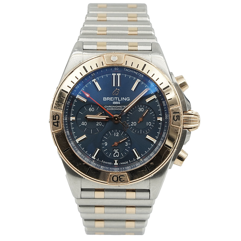 SOLD - 5/2/25 - Breitling Chronomat 42mm UB0134 B&P 2022 Two-Tone Stainless Steel & Red Gold