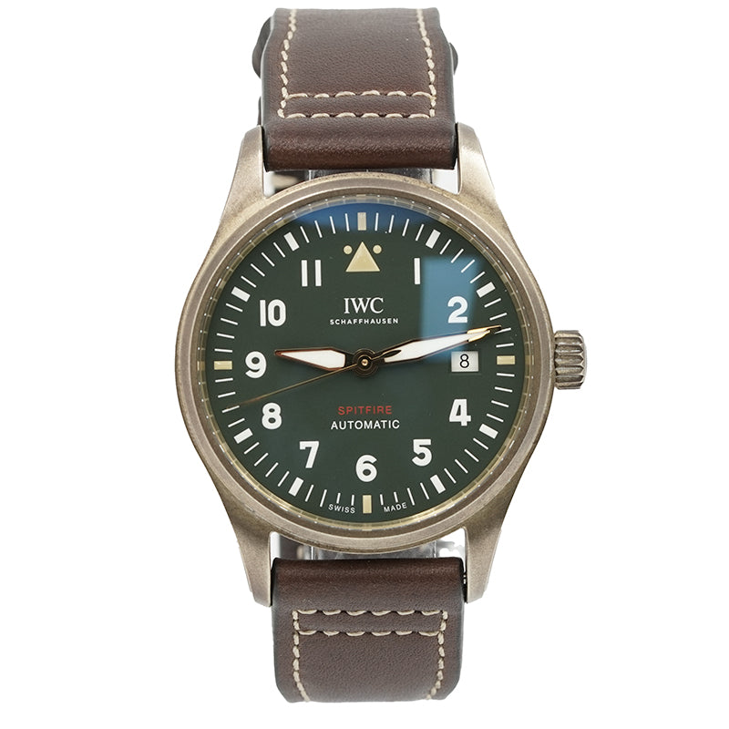 SOLD - 10/3/24 - IWC Spitfire Bronze IW326802 39mm on Strap B&P 2023