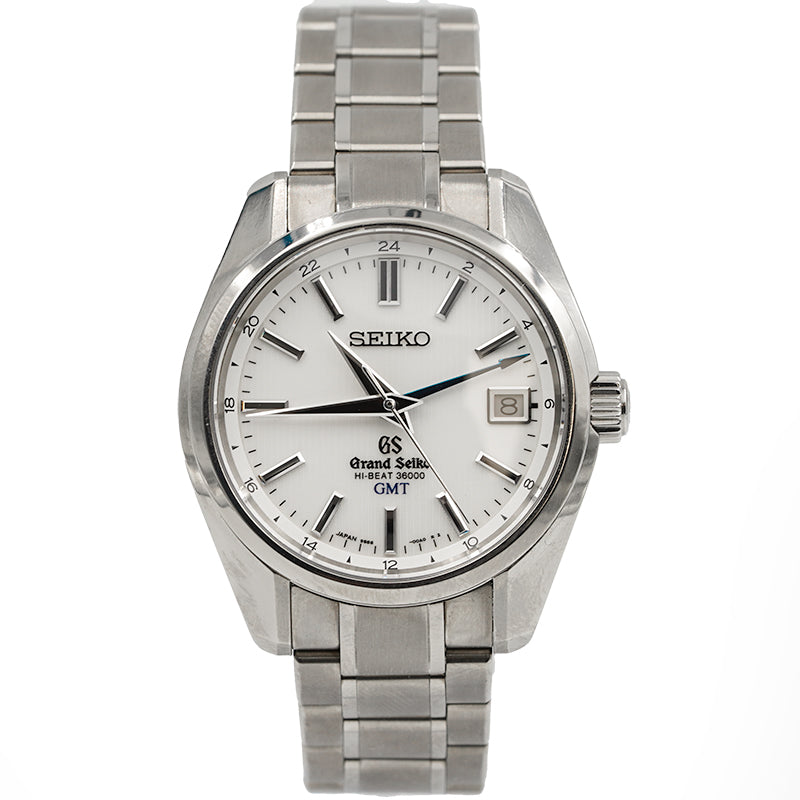 SOLD - 3/23/24 - Grand Seiko SBGJ011 Hi-Beat GMT Titanium B&P 2016
