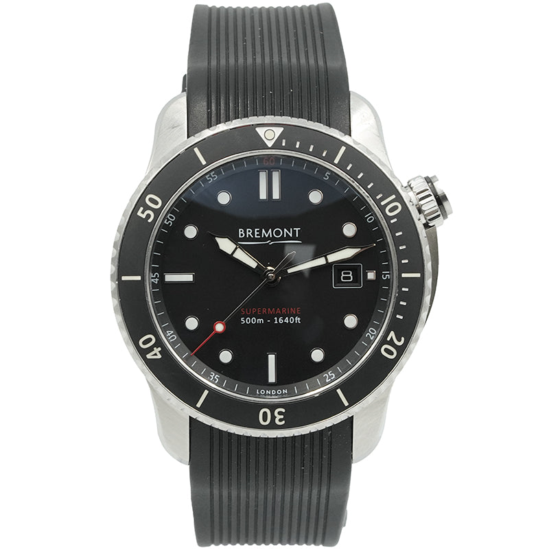 SOLD - 3/4/25 - Bremont S500 Supermarine S500-BK-2018 Dive Watch 43mm B&P 2021