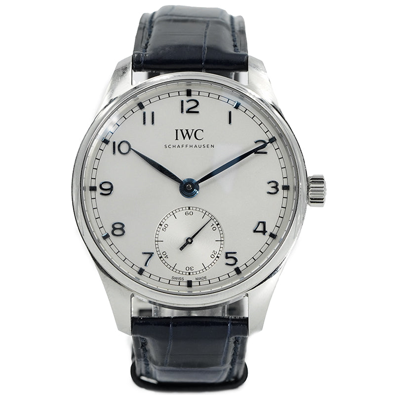 SOLD - 5/2/25 - IWC Portugieser Automatic 40mm IW358304 Silver Dial B&P 2020