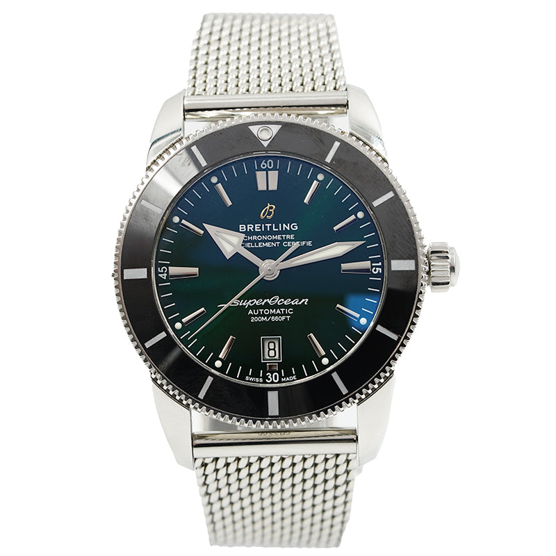 SOLD - 7/10/24 - Breitling Super Ocean Heritage 46mm B&P Green Dial AB2020