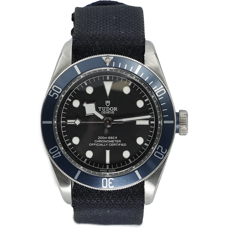 SOLD - 3/1/25 - Tudor Black Bay 79230B Blue Bezel NATO Strap 41mm B&P 2017