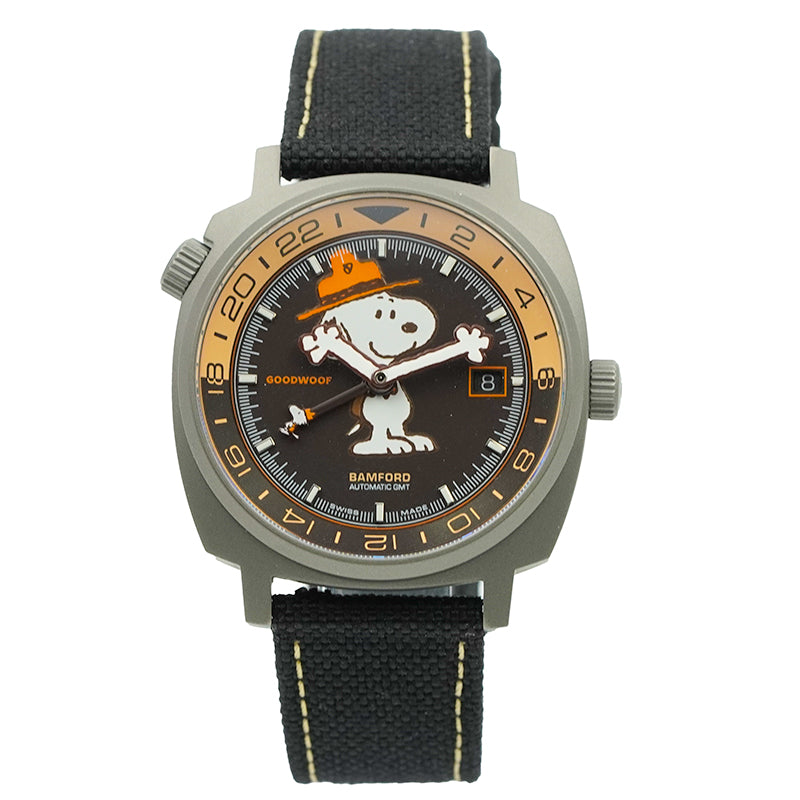 SOLD - 1/30/25 - Goodwood X Bamford London Beagle Scout Snoopy Limited Ed. GMT Titanium B&P