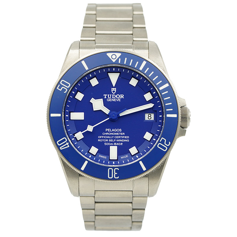 SOLD - 6/18/24 - Tudor Pelagos Blue M25600TB-0001 B&P '23 with Titanium Case 42mm