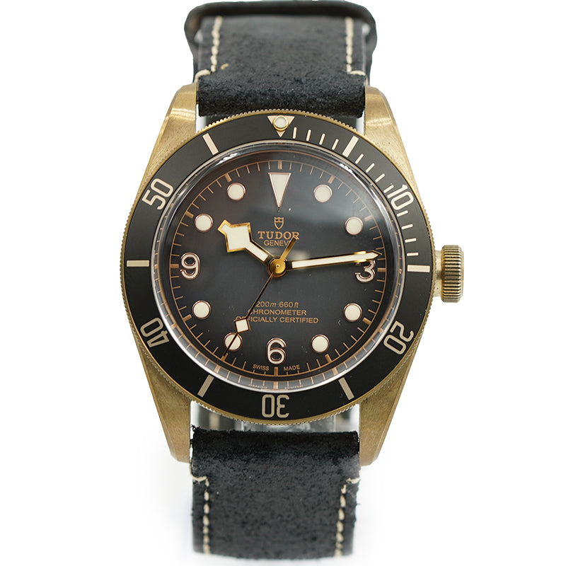 SOLD - 10/3/24 - Tudor Black Bay M79250BA-0001 Bronze Case on Leather 43mm B&P 2020