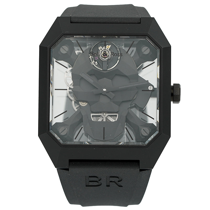 SOLD - Bell & Ross BR01 Cyber Skull Limited Edition BR01-CSK-CE-00155 B&P 2020