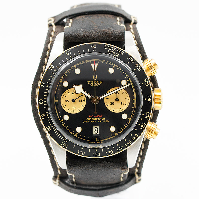 SOLD - Tudor Black Bay Chronograph M79363N-0002 Stainless Steel & Gold 41mm B&P