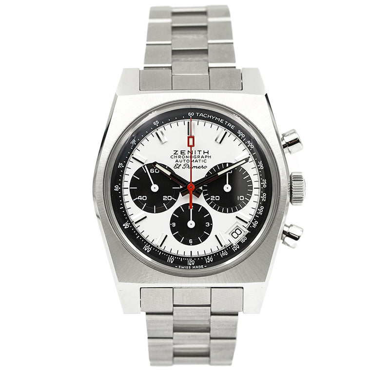 SOLD - 1/10/24 - Zenith Chronomaster Revival El Primero A384 B&P 03.A384.400/21.M384