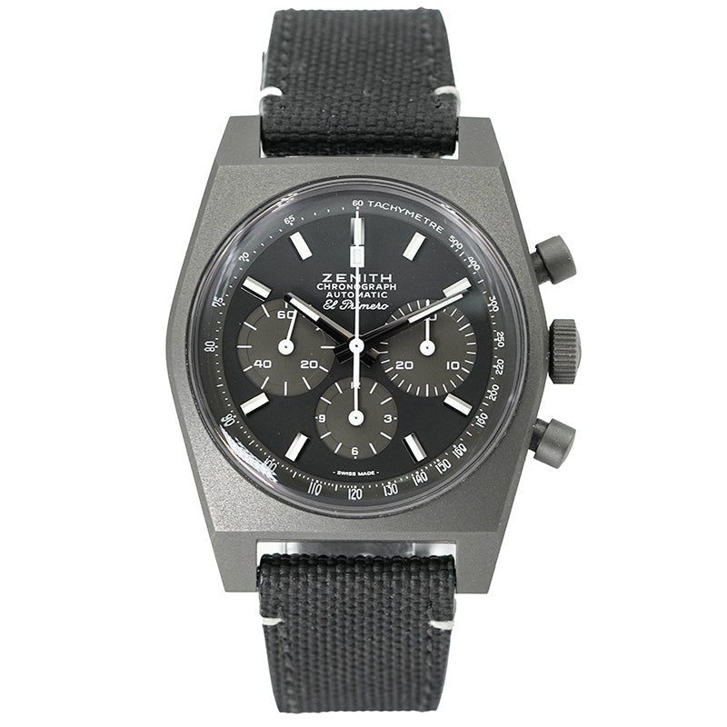 SOLD - 4/14/25 - Zenith Chronomaster Revival Shadow 37mm A384 Titanium 97.T384.4061 B&P 2025