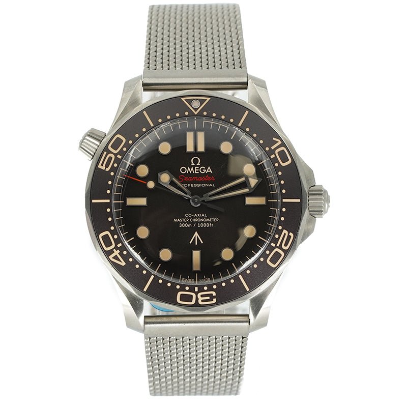 SOLD - 4/21/25 - Omega Seamaster James Bond 007 Diver Titanium 210.90.42.20.01.001 B&P 2021