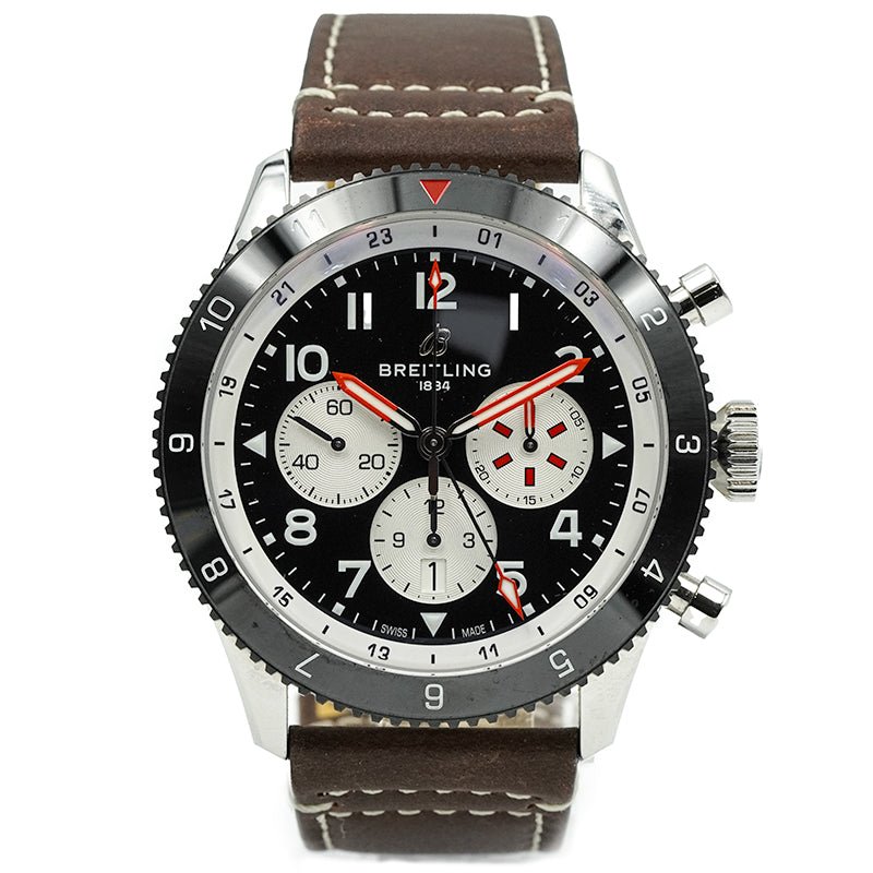 SOLD - 4/7/25 - Breitling Super AVI B04 Chronograph GMT 46 Mosquito YB04451A1B1X1 B&P 2021
