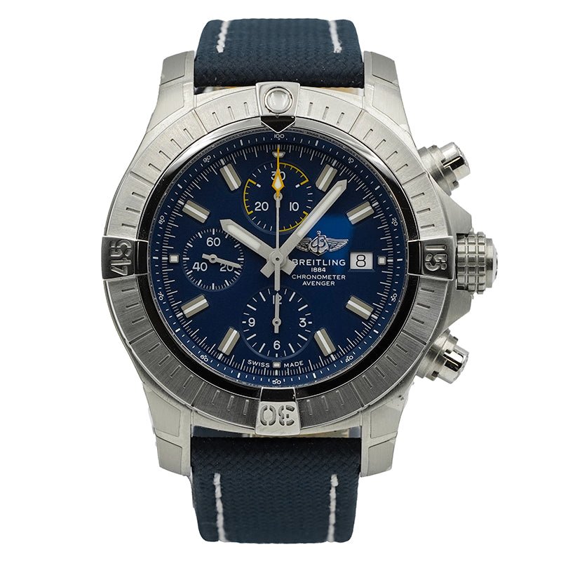 SOLD - 7/16/25 - Breitling Avenger A13317101C1X2 Chronograph Blue Dial 45mm