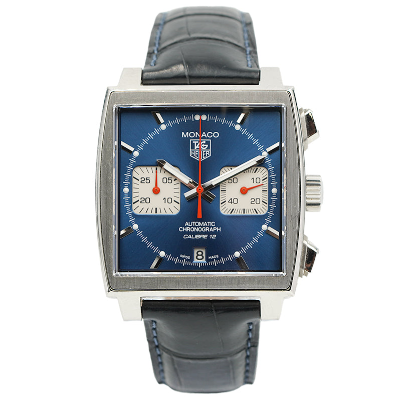 SOLD - 9/5/23 - Tag Heuer Monaco CAW2111.FC6183 Caliber 12 McQueen Watch w Box