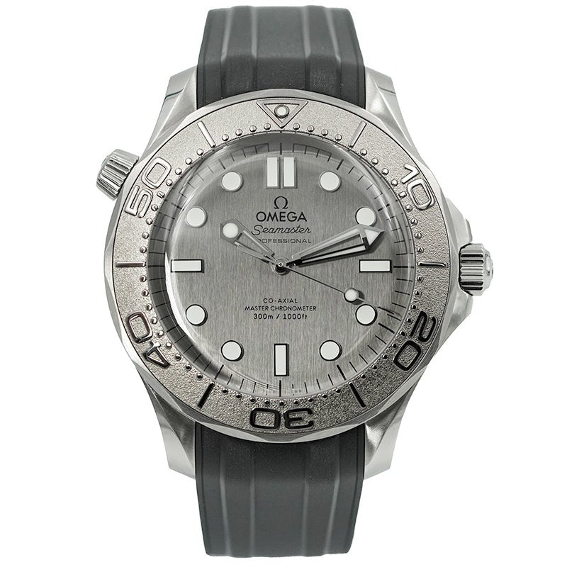 SOLD - 5/20/25 - Omega Seamaster Pro 300M 210.32.42.20.06.002 Silver Dial Rubber Strap B&P 2025