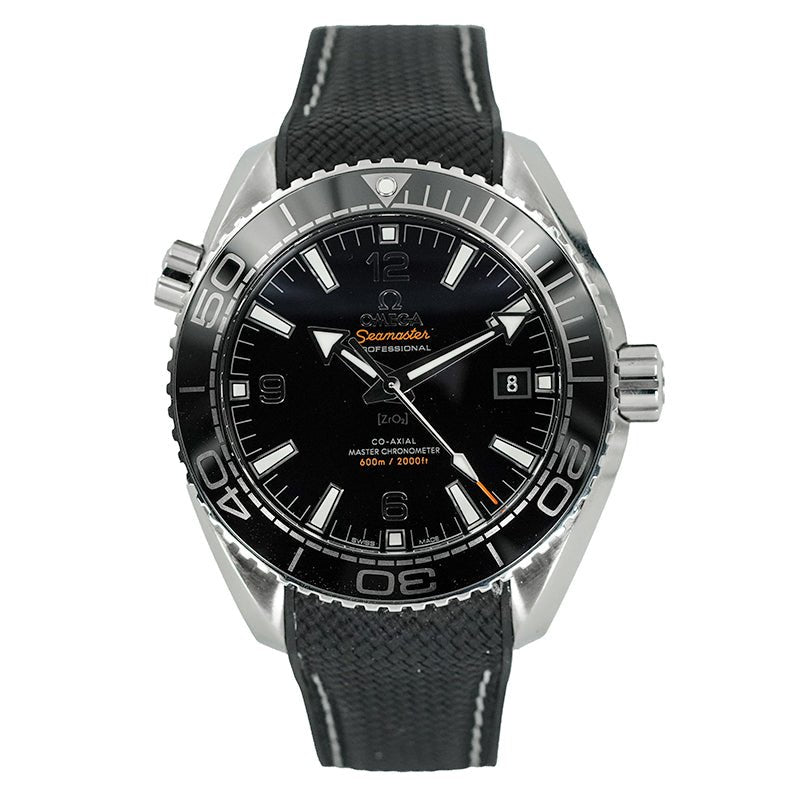 SOLD - 5/26/25 - Omega Seamaster Planet Ocean 43.5mm Black Dial Rubber Strap 215.33.44.21.01.001