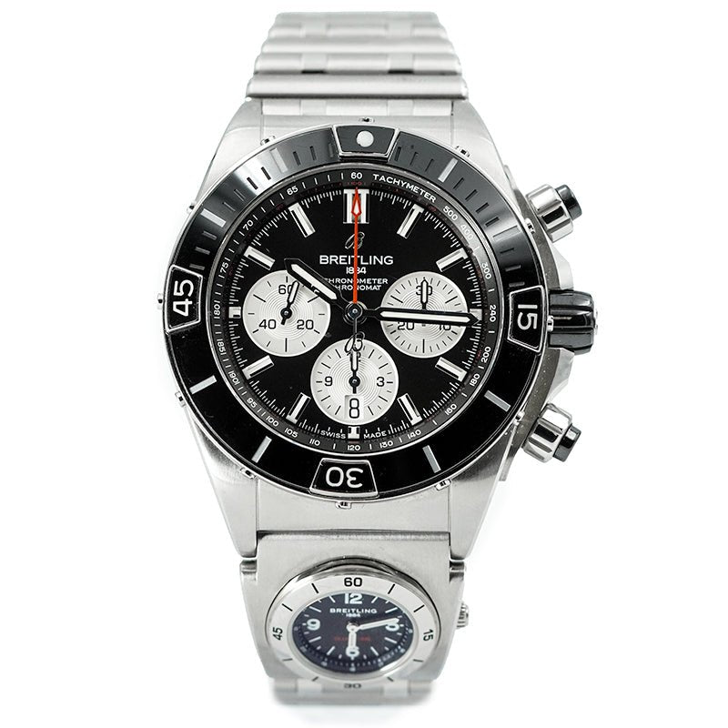 SOLD - 7/10/25 - Breitling Super Chronomat B01 44mm Co-Pilot Chronograph GMT B&P 2024 AB0136251B1