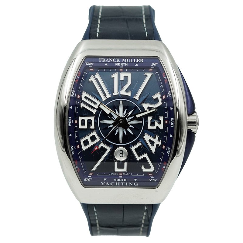SOLD - 6/18/25 - Franck Muller V45 SC DT Yachting 45mm Blue Dial Stainless Steel B&P 2024