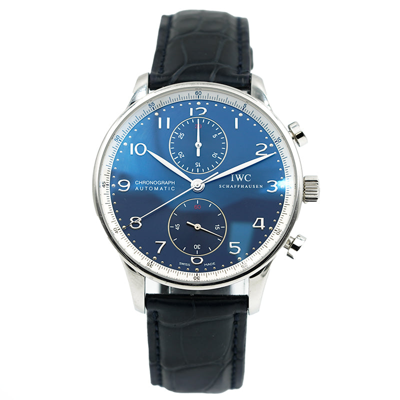 SOLD - 3/4/24 - IWC Portugieser IW371432 Laureus Limited Edition Chronograph B&P 2007