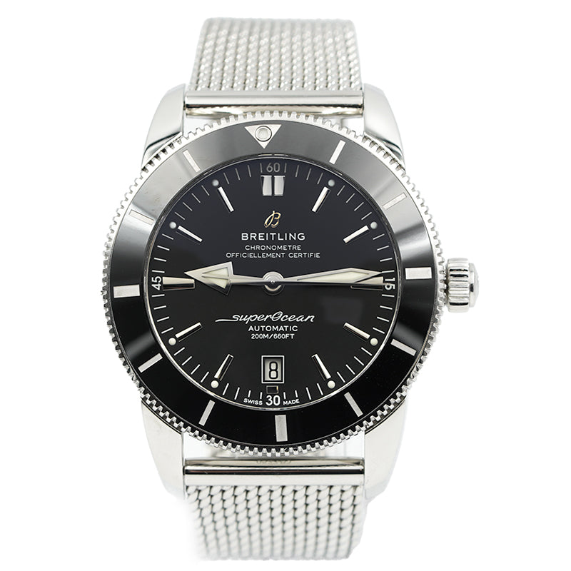 SOLD - 9/6/23 - Breitling Superocean Heritage AB2020121B1A1 B20 46mm Black Dial Rubber Strap