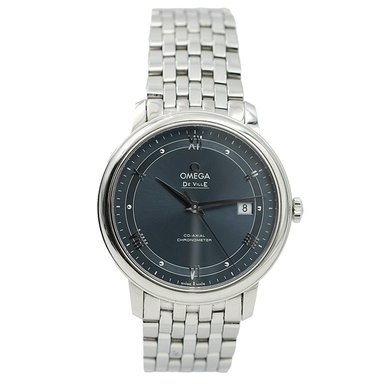 Omega De Ville Prestige 424.10.40.20.03.002 40mm Blue Dial B&P 2020