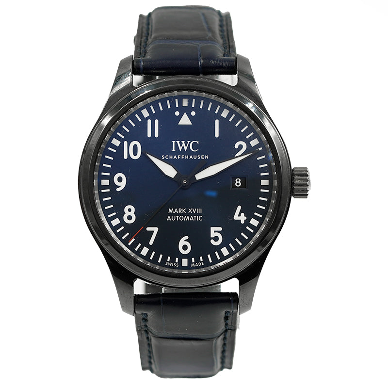 SOLD - 5/23/24 - IWC Mark XVIII Laureus Sport Ltd. Ed. IW324703 Blue Dial B&P 2019
